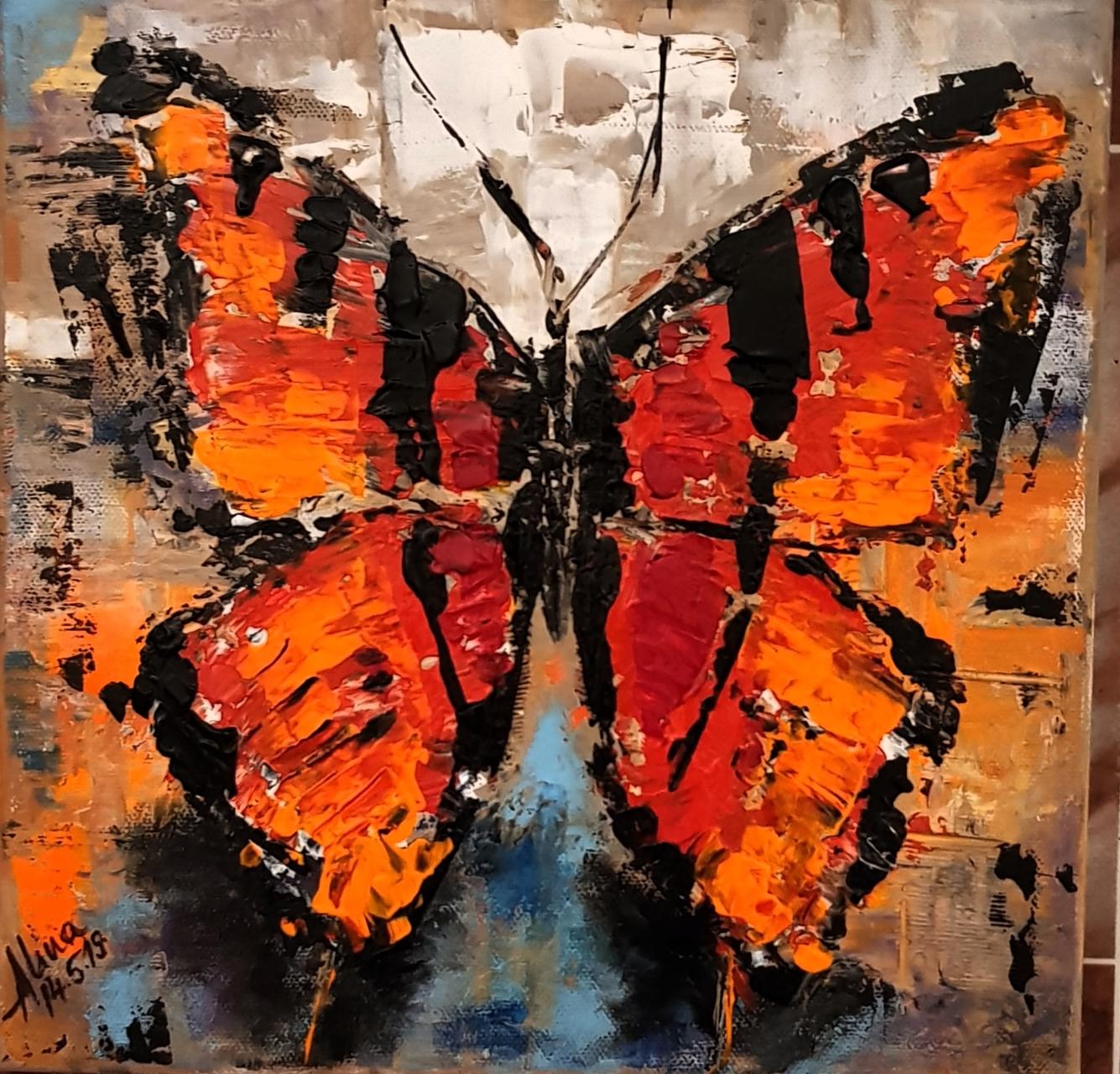 ArteDiAlina.com painting: a tiny angel